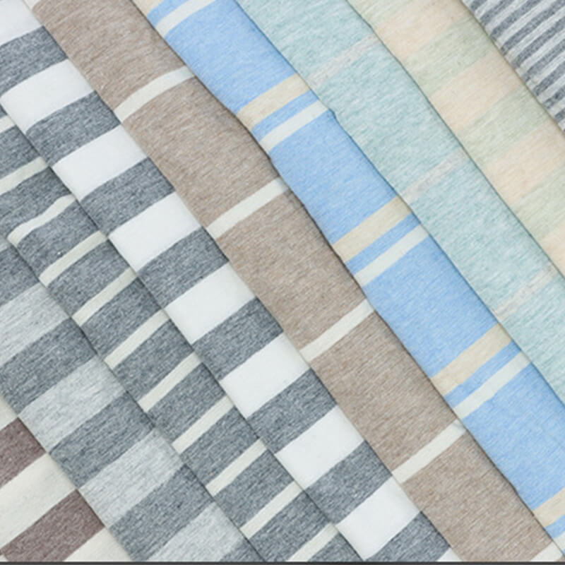 Bedding Yarn Dyed 100% Cotton Knit Fabric for Bedding Set Wholesale Su 6